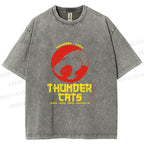 Unisex Thundercats in Hattori Hanzo Design Printed Washed Tee