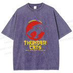 Unisex Thundercats in Hattori Hanzo Design Printed Washed Tee