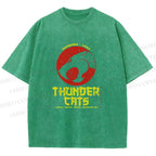 Unisex Thundercats in Hattori Hanzo Design Printed Washed Tee