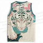 Tiger Walking on Lotus Leaf Jersey Tank