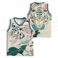 Tiger Walking on Lotus Leaf Jersey Tank