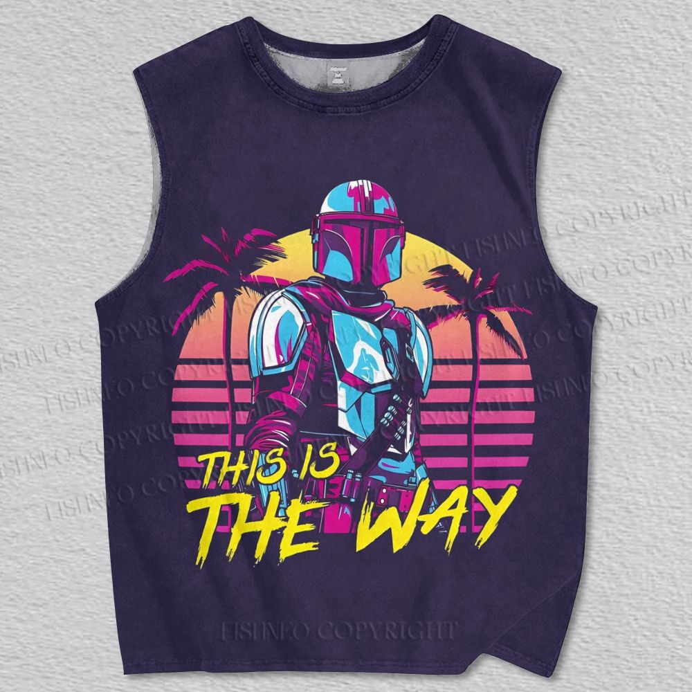 Unisex Star Wars Mandalorian Printed Tank Top