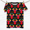 Unisex Spooky Mushroom Eyes Printed Classic T-shirt