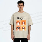 Unisex The Beagles Printed Washed Tee