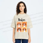 Unisex The Beagles Printed Washed Tee
