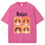 Unisex The Beagles Printed Washed Tee