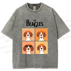 Unisex The Beagles Printed Washed Tee
