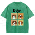 Unisex The Beagles Printed Washed Tee