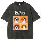 Unisex The Beagles Printed Washed Tee