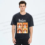 Unisex The Beagles Printed Washed Tee