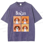 Unisex The Beagles Printed Washed Tee