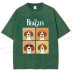 Unisex The Beagles Printed Washed Tee