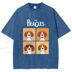 Unisex The Beagles Printed Washed Tee