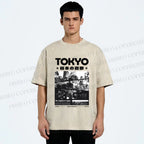 Unisex Toykyo Japan Printed Washed Tee