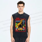 Unisex Time Travel For Beginners Printed Washed Tank Top