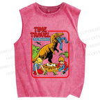 Unisex Time Travel For Beginners Printed Washed Tank Top