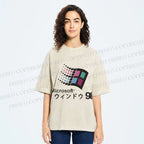 Microsoft Windows 98 Vintage Wash Japanese Design T-Shirt