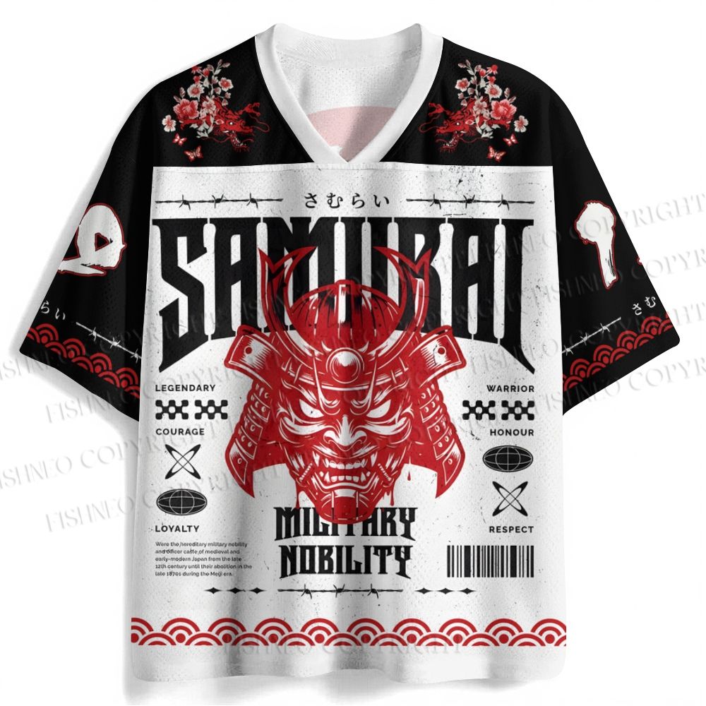 Samurai Japanese Art Printed Jersey Shirts