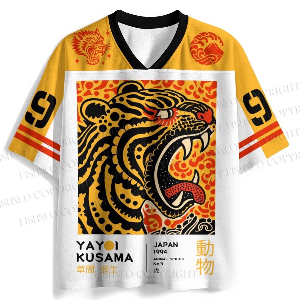 Yayoi Kusama Polka Dot Tiger Art Jersey Shirts