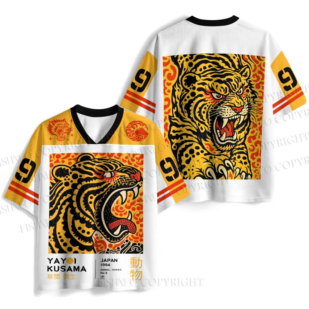 Yayoi Kusama Polka Dot Tiger Art Jersey Shirts