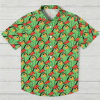 Green Duck Printed Hawaiian Shirt