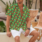 Green Duck Printed Hawaiian Shirt