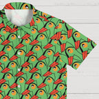 Green Duck Printed Hawaiian Shirt