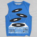 Unisex Vinyl Records Printed Tank Top