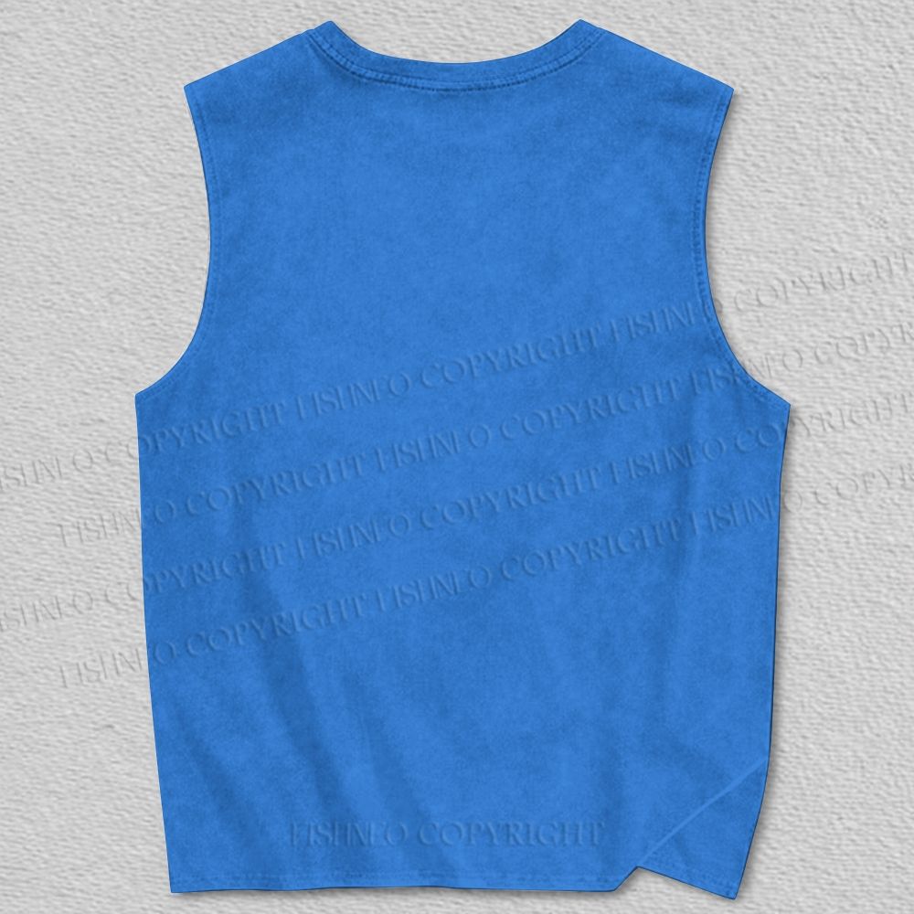 Unisex Vinyl Records Printed Tank Top