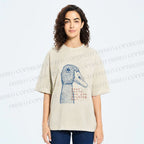Unisex Are You Mucking Me Goose Printed Washed Tee