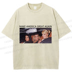 Unisex Make America Great Again Printed Washed Tee