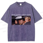 Unisex Make America Great Again Printed Washed Tee