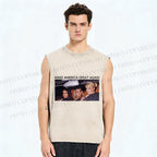 Unisex Make America Great Again Printed Washed Tank Top