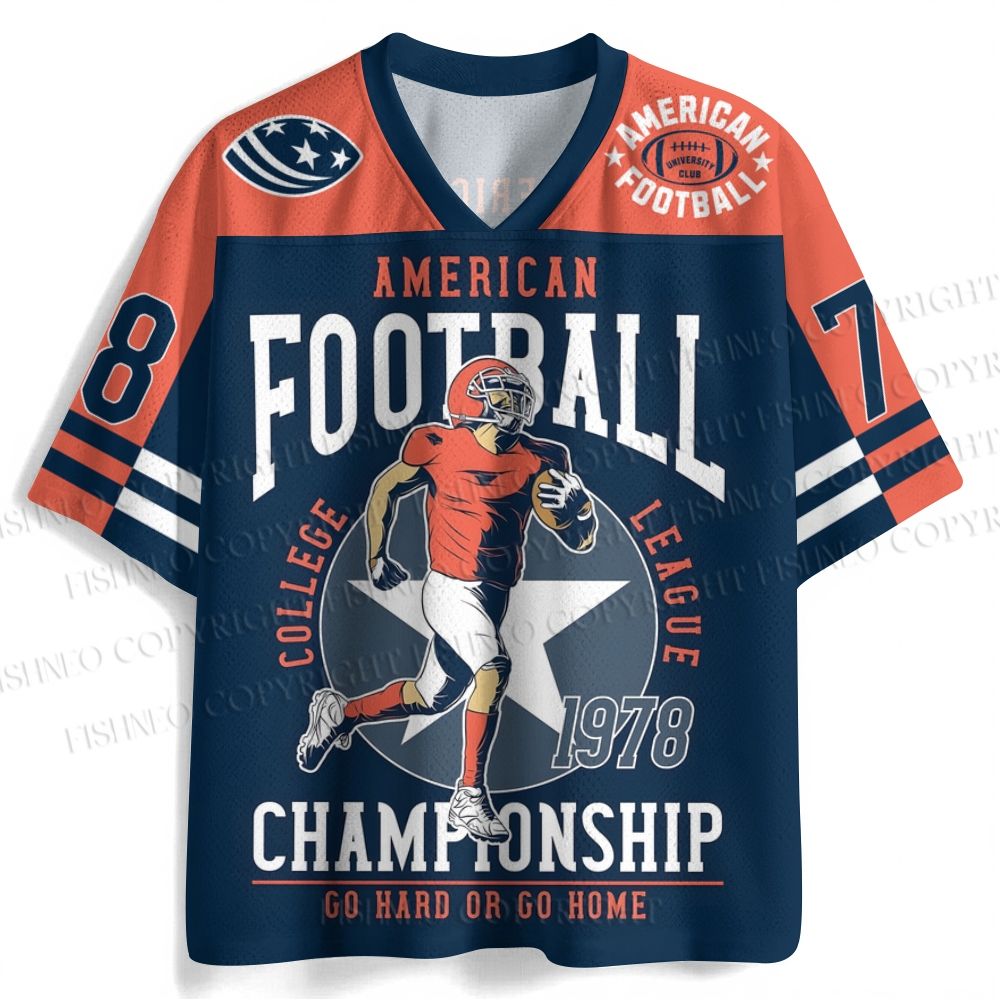 American Football Printed Jersey Shirts