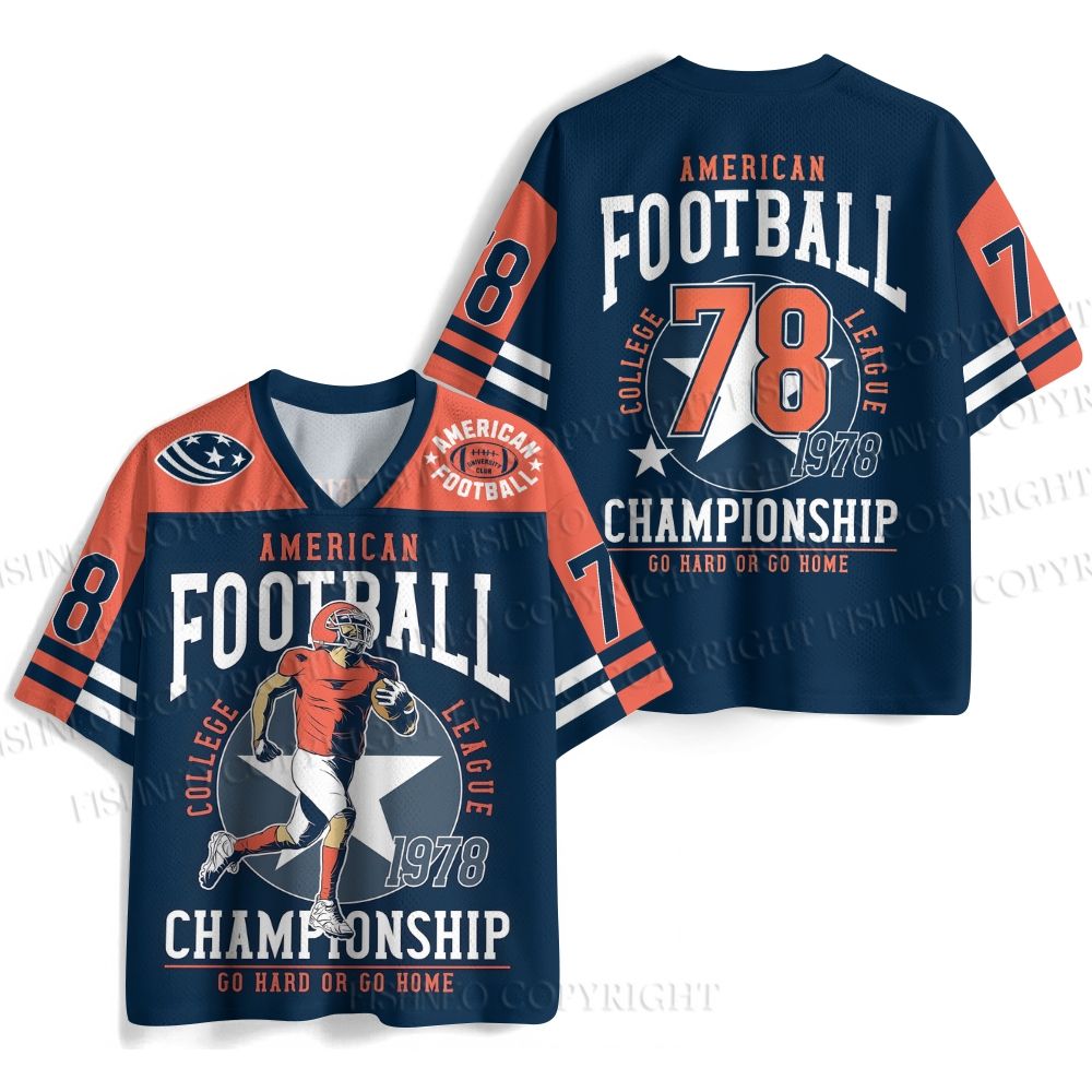 American Football Printed Jersey Shirts