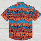 River And Land Figures Printed Hawaiian Shirt