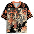 Japanese Anger Tiger in Smog Jersey Shirts