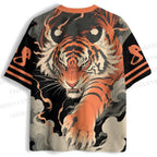 Japanese Anger Tiger in Smog Jersey Shirts