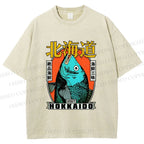 Unisex Visit Hokkaido Printed Washed Tee