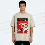 Unisex Ramen Culture Printed Washed Tee