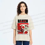 Unisex Ramen Culture Printed Washed Tee