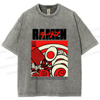 Unisex Ramen Culture Printed Washed Tee