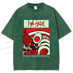 Unisex Ramen Culture Printed Washed Tee