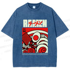 Unisex Ramen Culture Printed Washed Tee