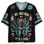 Be Weird It's Cool Octopus Cat Jersey Shirts