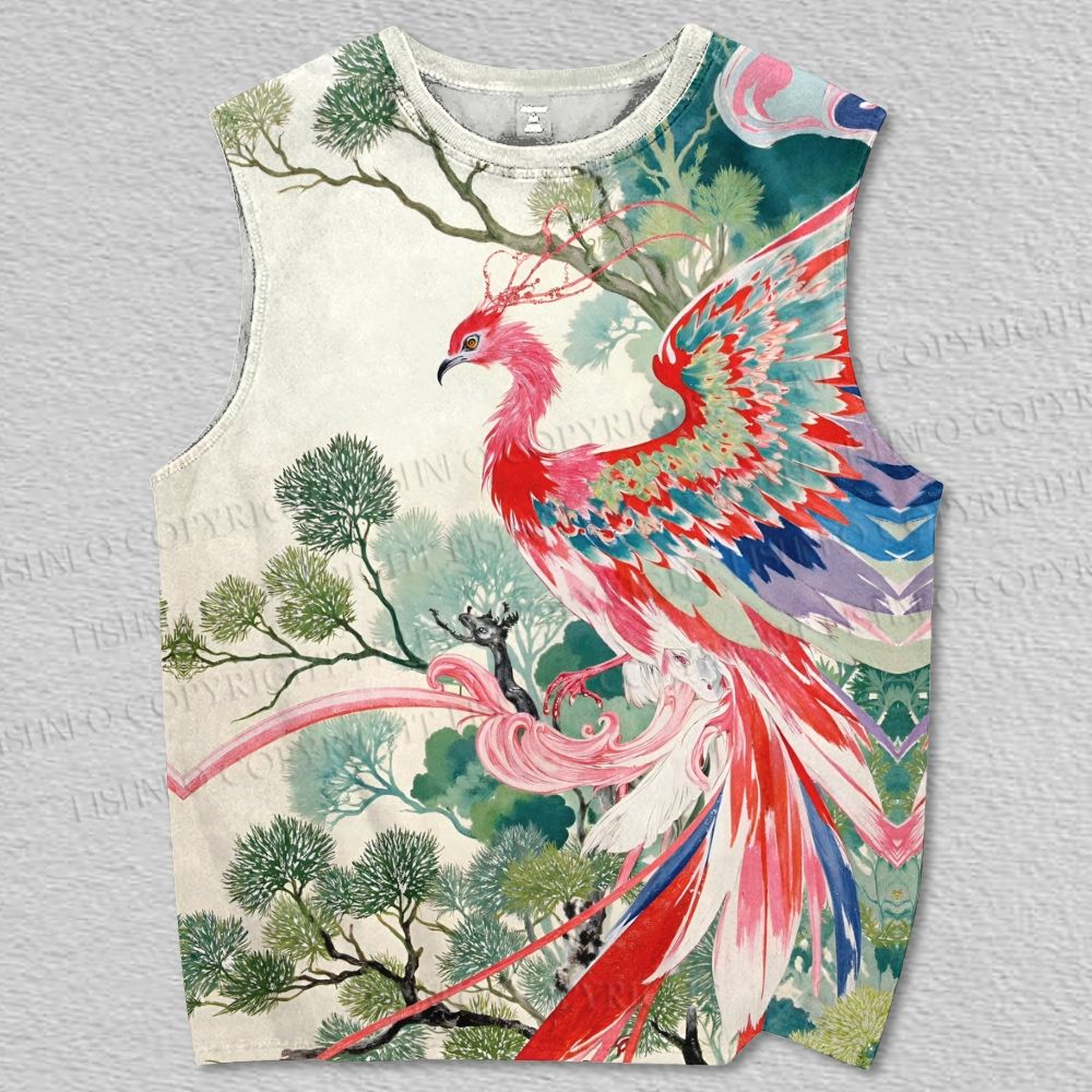 Unisex Phoenix Printed Tank Top