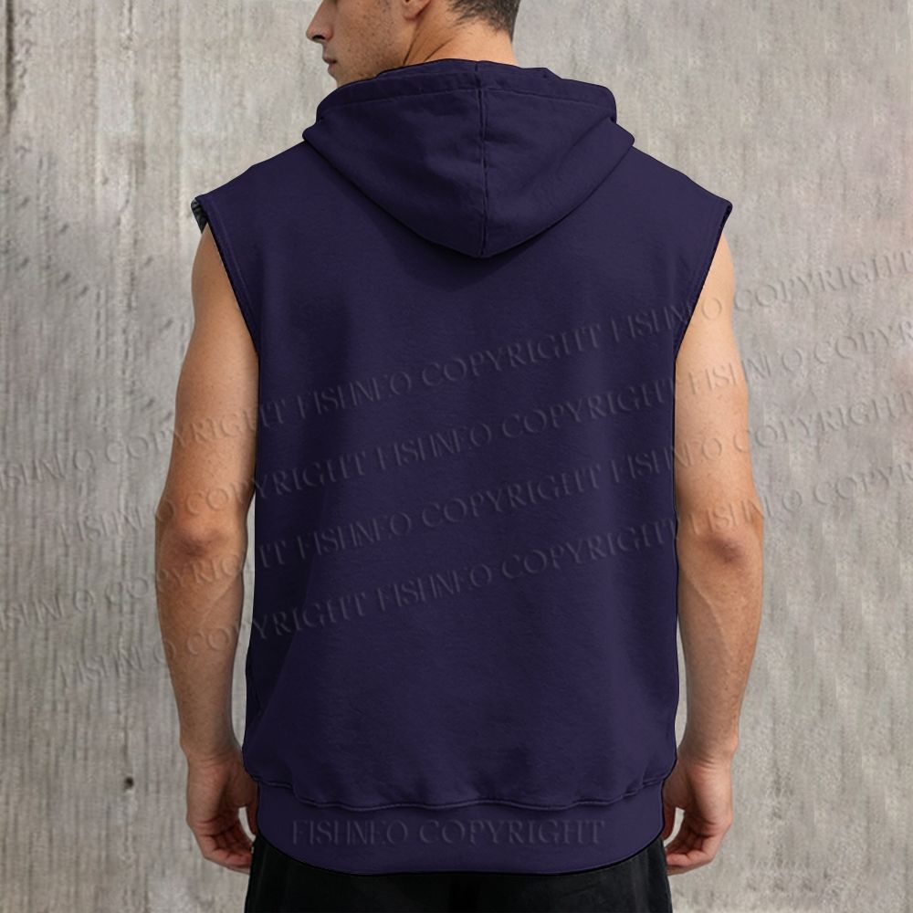 Unisex Star Wars Mandalorian Printed Sleeveless Hoodie