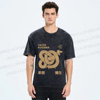 Unisex Yayoi Kusama Dachshund With Dots Printed Washed Tee