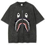 Shark Vintage Wash Japanese Design T-Shirt