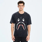 Shark Vintage Wash Japanese Design T-Shirt